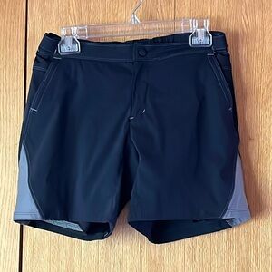 Specialized S women black removable chamois cycling shorts adjustable waist EUC